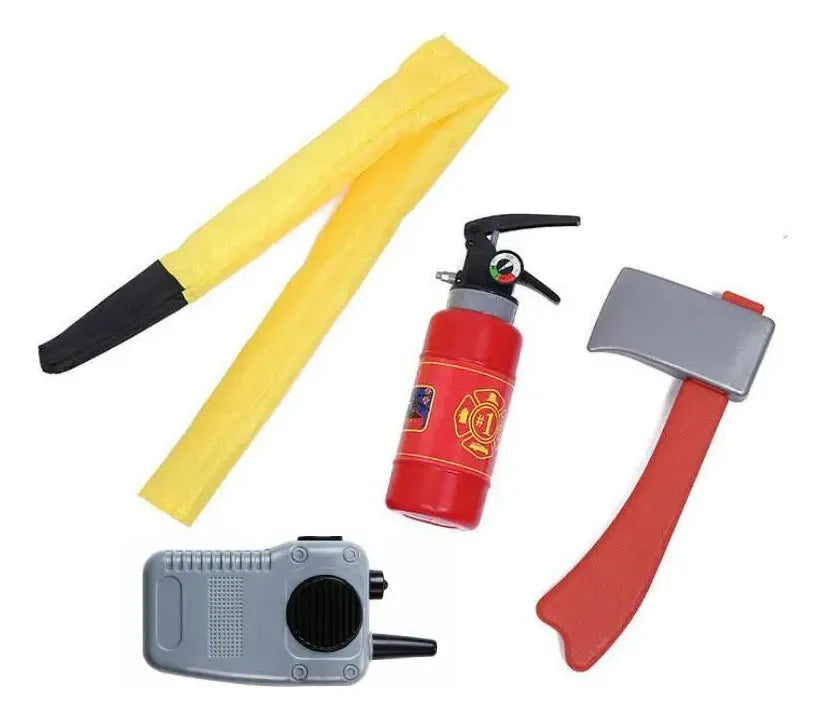 Disfraz De Bombero Con Herramientas Gorro Infantil