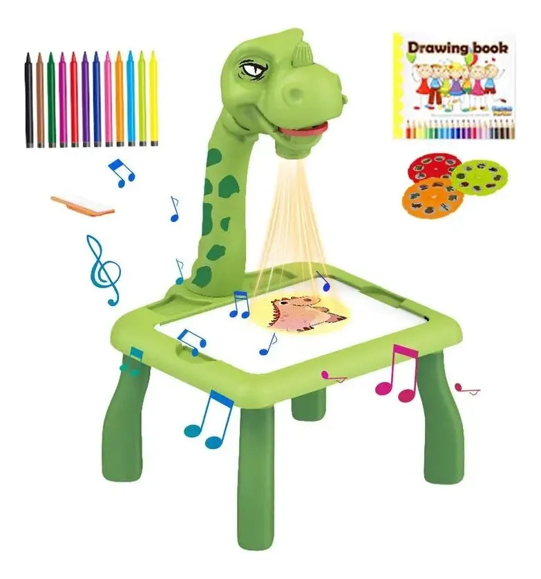 Pizarra Infantil Con Proyector Dinosaurio 31x20CM
