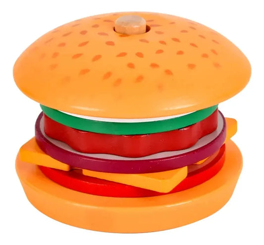 Hamburguesa En Madera Montessori Accessorios