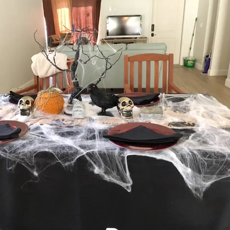 Tela De Araña Artificial 20gms Deco Halloween