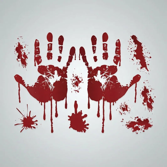 Set de Stickers con Sangre – Decoración Halloween