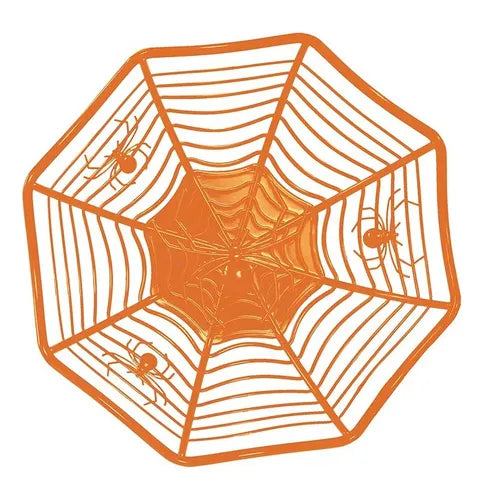 Caramelera Plástica Telaraña Pack X2 Halloween