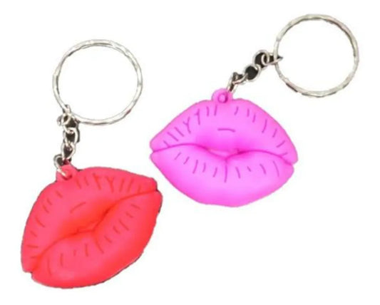 Llaveros Labio Kiss Pack X12 Souvenirs Rosa Y Rojo