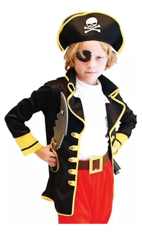 Disfraz Infantil Pirata Gorro Chaqueta Pantalón