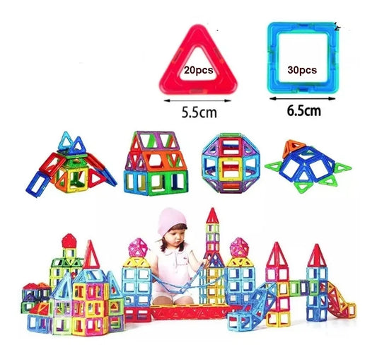 Bloque De Construcción Magnéticos 58 Piezas Nuevos