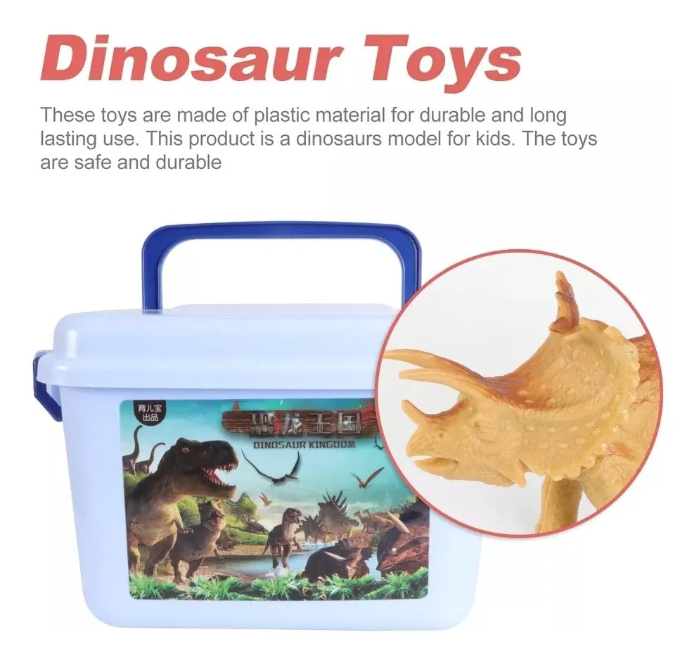 Maleta Dinosaurios 46 Piezas Huevo Palmera