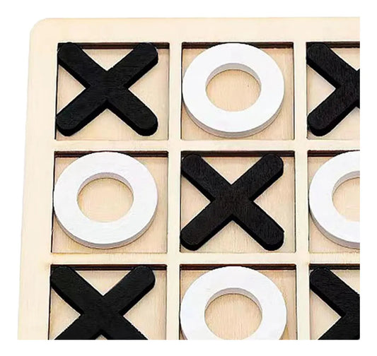 Juego De Mesa Tateti En Madera Montessori 15x15cm