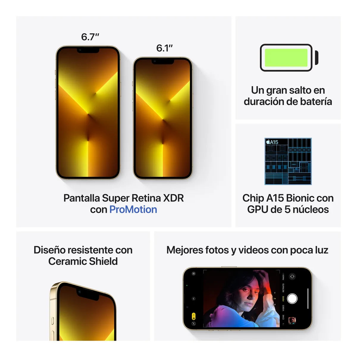 iPhone 13 Pro Max 256 GB oro - Excelente (Reacondicionado)