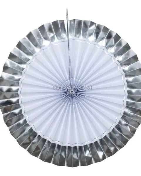 Rosetones Decorativos Pack X8 En Blanco Y Plata