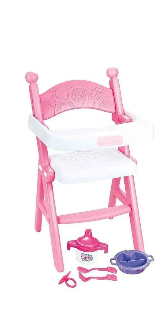 Silla De Cocina Unisex Para Muñecas Con Accesorios