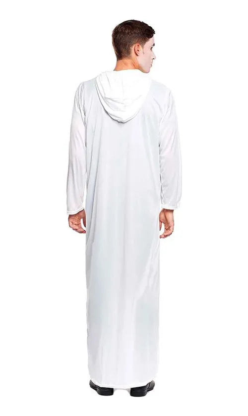 Disfraz Túnica Blanca O Negra Con Capucha