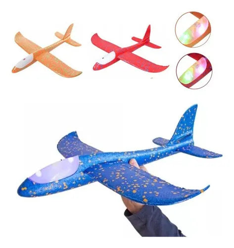 Avión De Espuma De Poliestireno con luz led flexibles