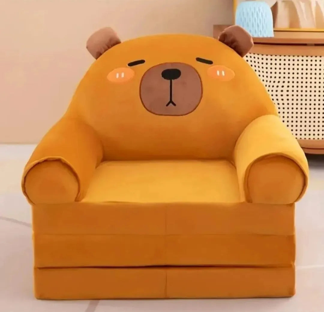 Sofa Cama Infantil Capibara 2 En 1 Felpa 50x50