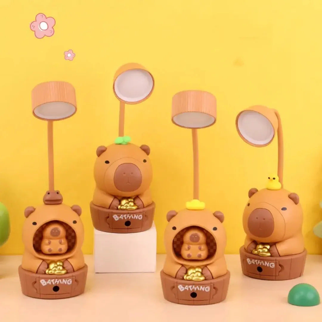 Lampara Veladora Infantil Capibara 29cm Usb