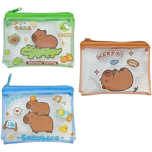 Cartuchera Neceser Capibara Pvc Con Cierre 22x16cm