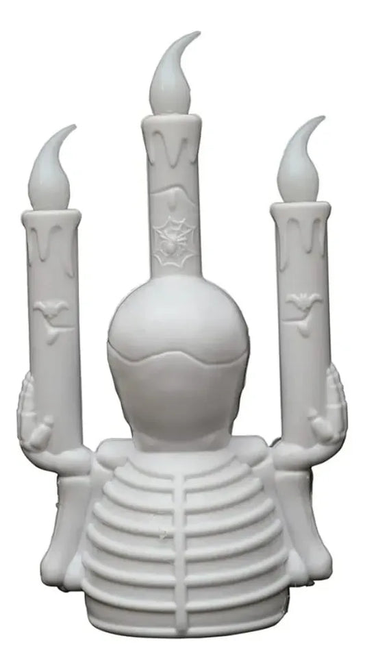 Candelabro Led Calavera 13cm Decoracion Halloween