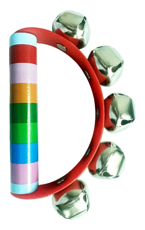Pandereta En Madera con Cascabeles Montessori