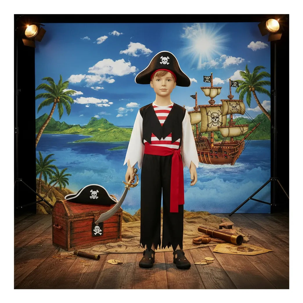 Disfraz Infantil De Pirata Con Sombrero Halloween