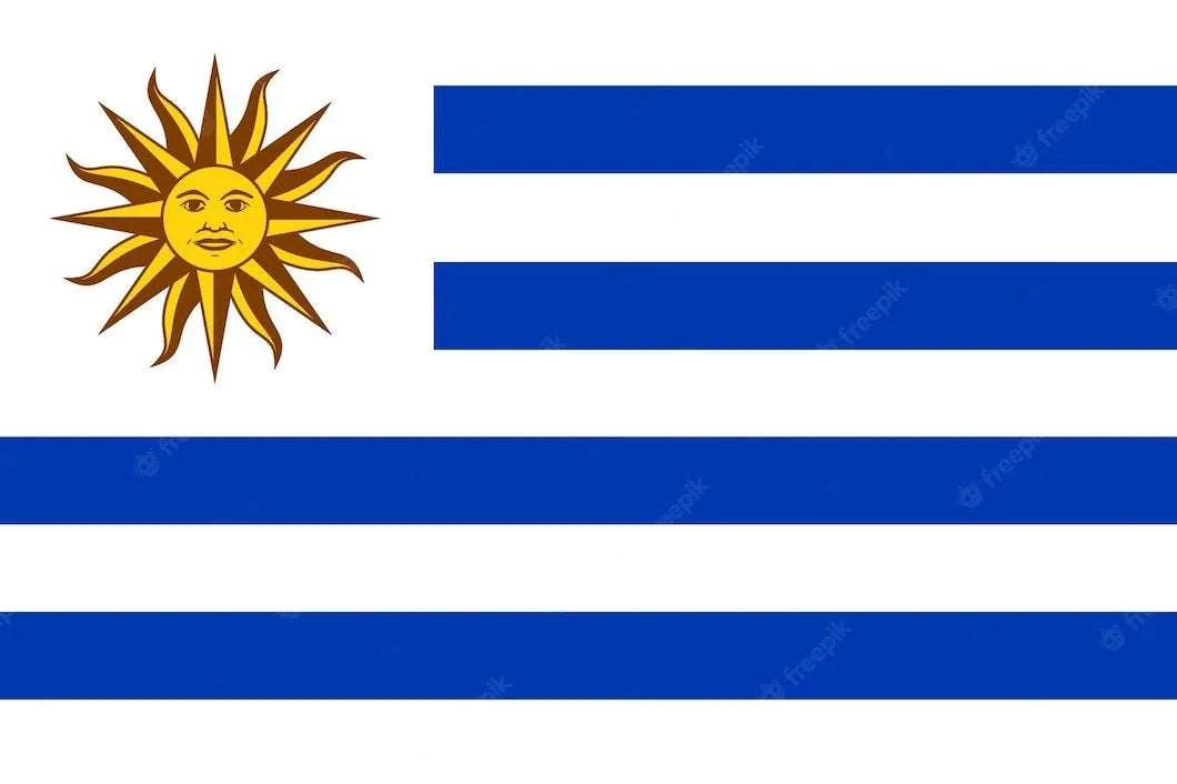 Bandera De Uruguay 90x60 Mundial Excelente Calidad