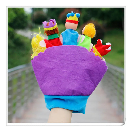Guante De Titeres La Familia Infantil 5 Miembros