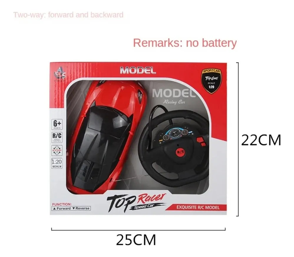 Auto A Control Remoto Estilo Volante Rojo O Azul