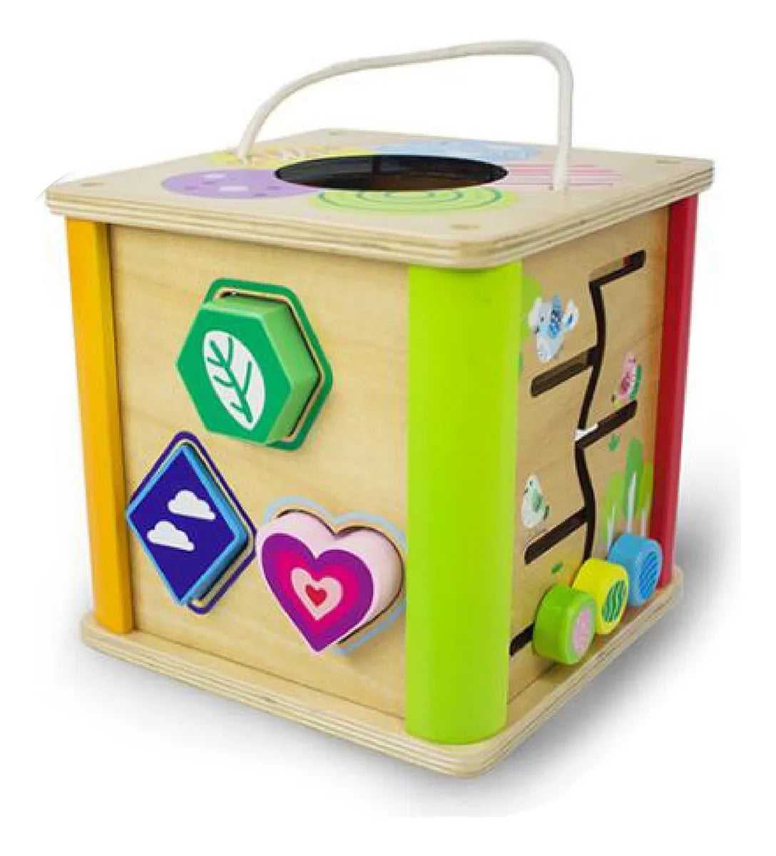 Cubo Didáctico En Madera Multifuncional Montessori