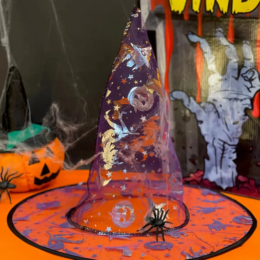 Sombrero De Bruja Para Halloween Accesorio Disfraz