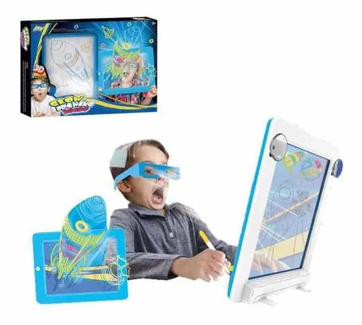 Pizarra Mágica 3d Lentes Lápices