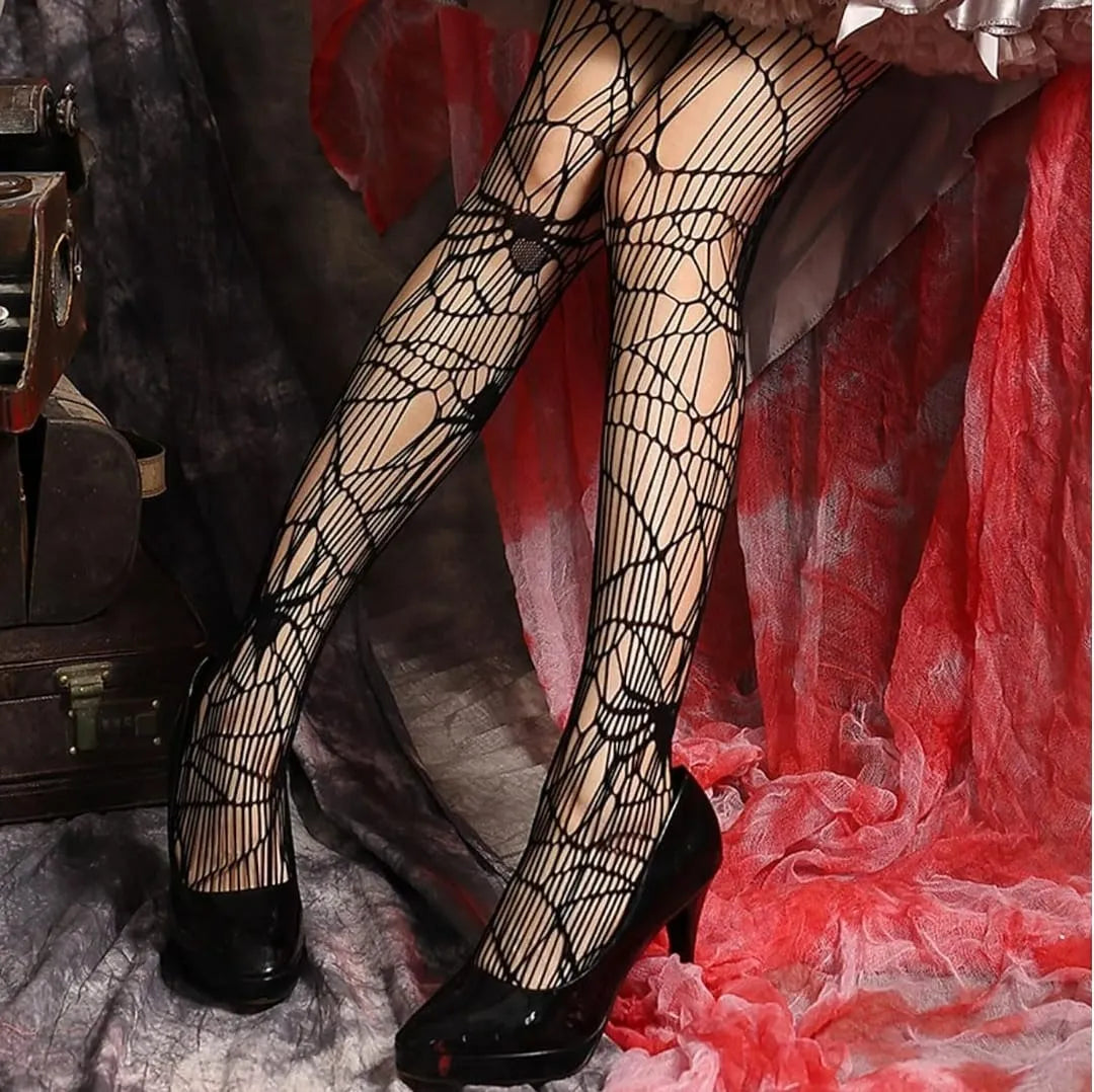 Medias Panty Tela Araña