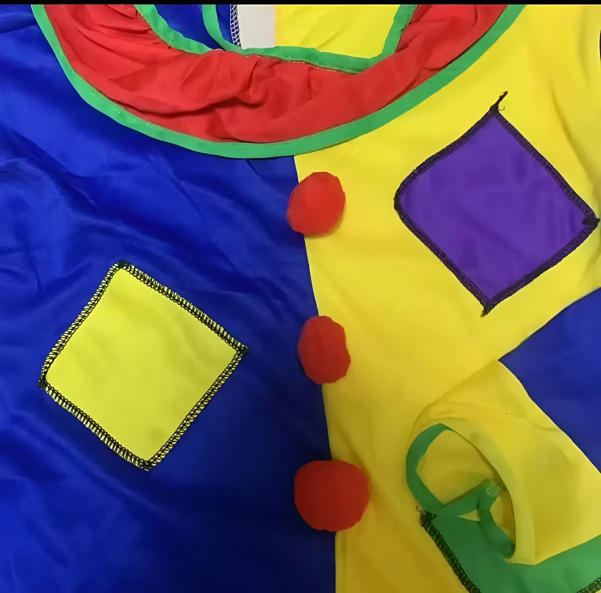 Disfraz Payaso Infantil Con Buzo Pantalón Y Nariz