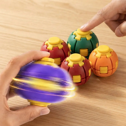 Pelota Fidget Antiestrés Esfera 3d Giratoria