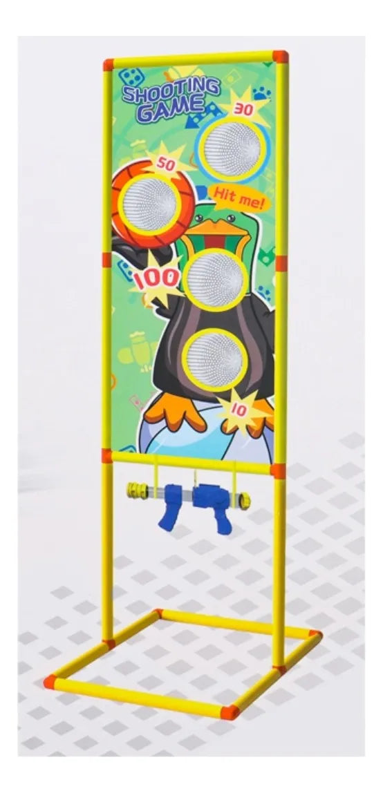 Juego Shooter Pistola De Aire Con Objetivo 130cm