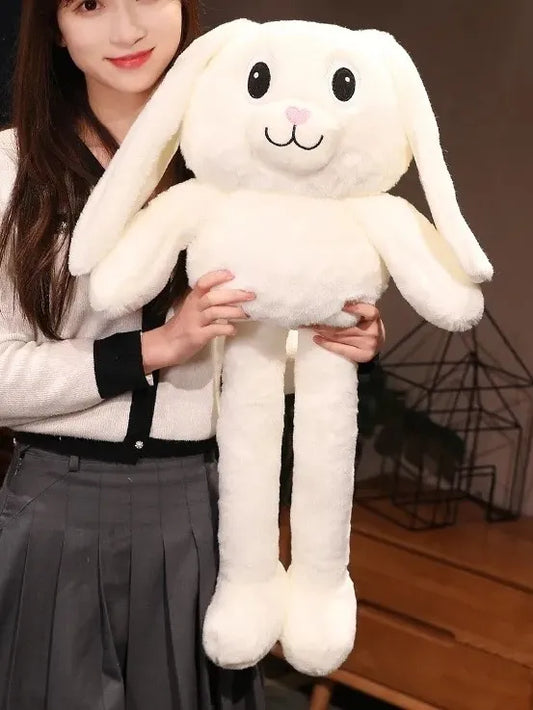 Conejo De Peluche 80 Cm De Largo Únicos Suaves