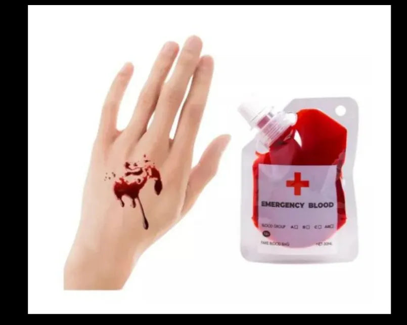 Sangre Falsa En Bolsa 30ml Decoracion Halloween