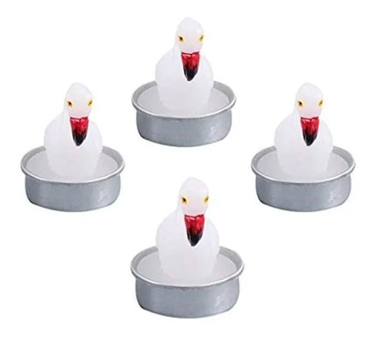 Pack De 4 Velas En Forma De Flamenco Fiesta Deco