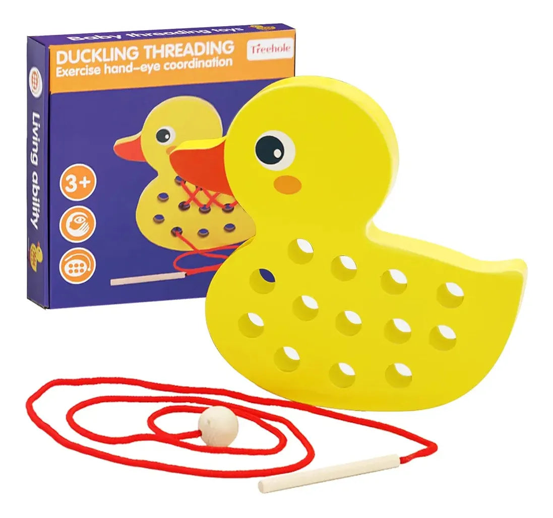 Juego En Madera Para Enebrar Montessori 2 Modelos