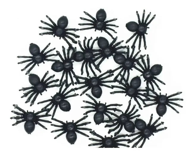 Arañas De Plástico Decorativas X12