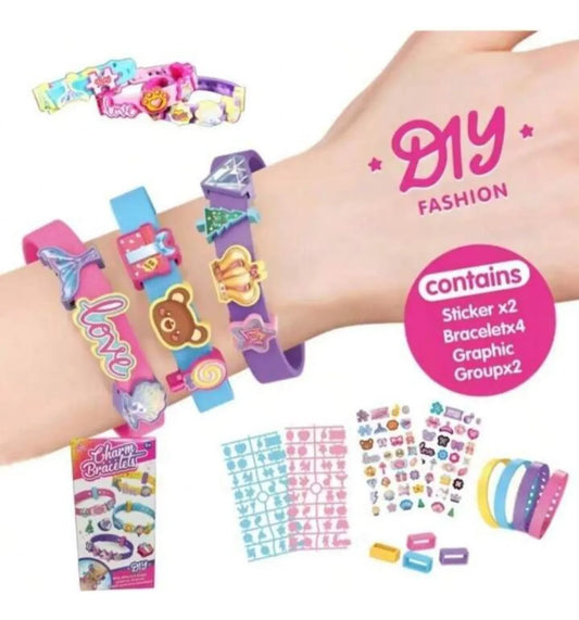 Set Para Armar Pulseras Infantil Silicona