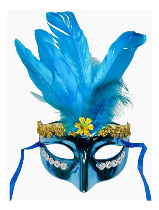 Antifaz Con Plumas Varios Colores