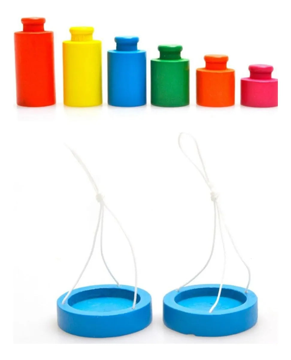 Juego De Balanza En Madera Montessori 24 X 17 Cm