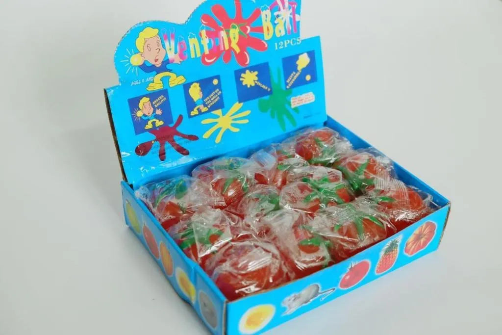 Squishy Pegote Tomate Caja 12 Unidades Antiestres