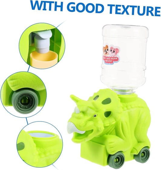 Mini Dispensador De Agua Infantil Dinosaurio 17cm