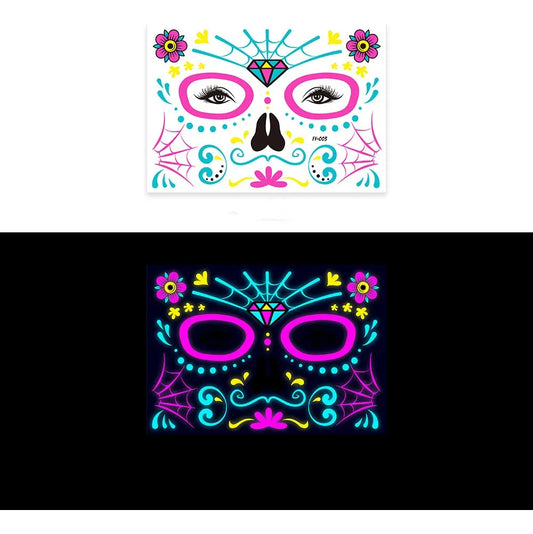 Brillos Adhesivos Para Rostro Neon Brillantes