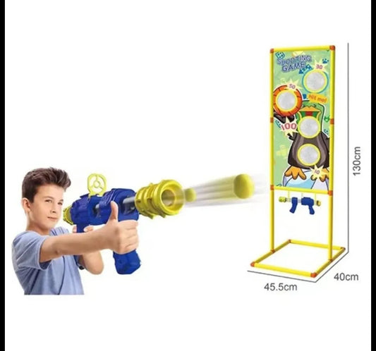 Juego Shooter Pistola De Aire Con Objetivo 130cm