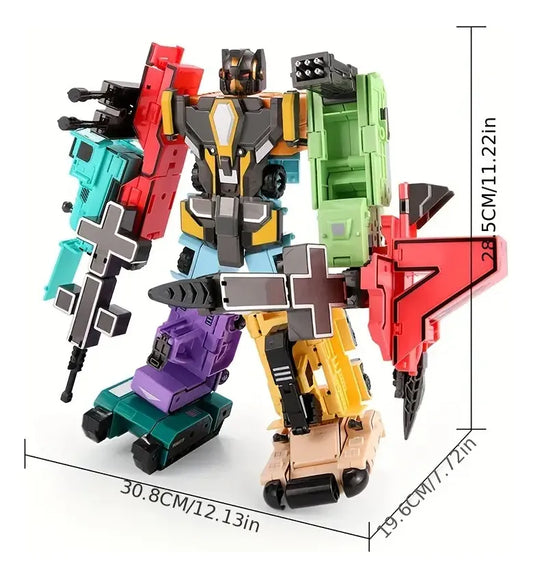 Robot Transformers 10 Piezas Individuales 30x30cm