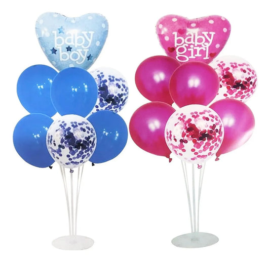 Soporte Con Base Acrilica Para 7 Globos