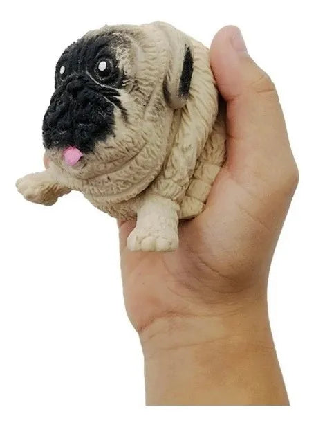 Squishy Perro Amansaloco Pug Caja X12 Unidades