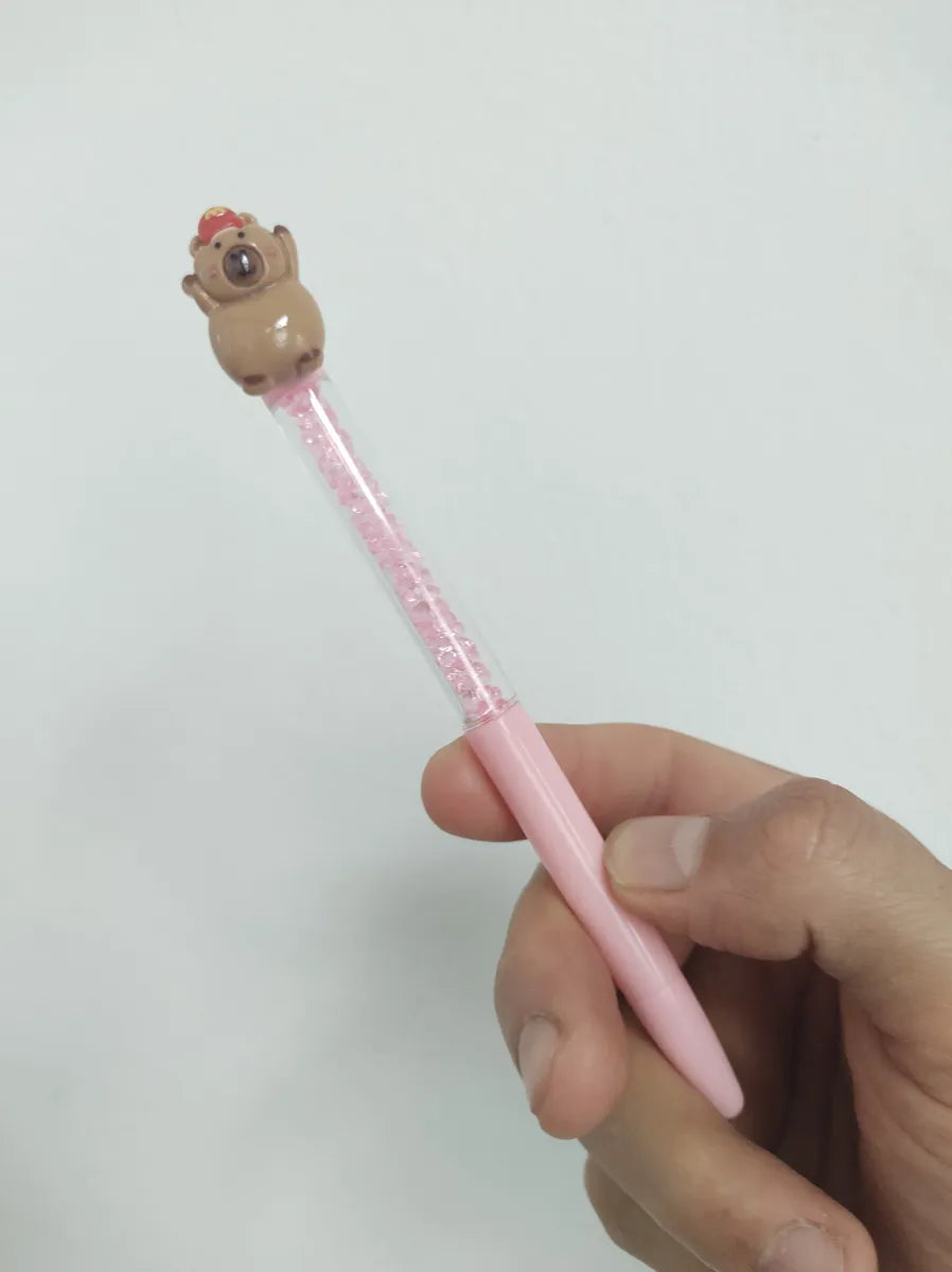 Lapicera De Capibara Con Piedritas