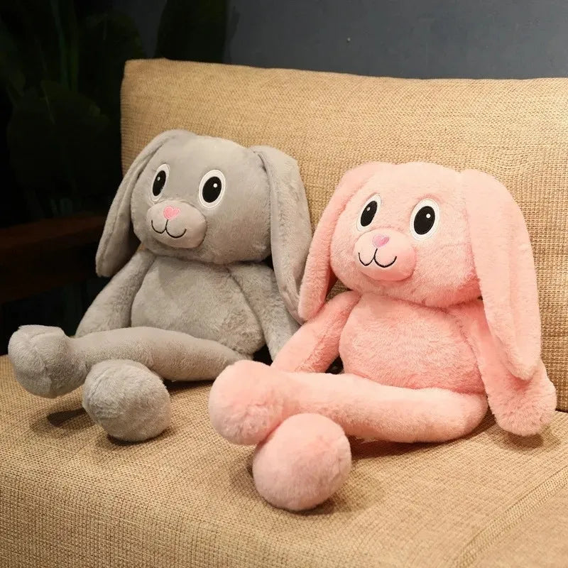 Conejo De Peluche 80 Cm De Largo Únicos Suaves