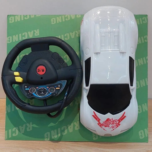 Auto A Control Remoto Con Volante Color Blanco